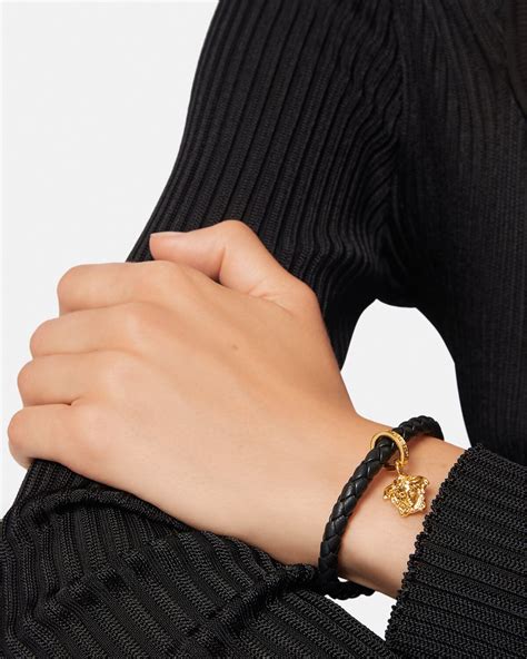 versace bracelet woman|versace medusa braided bracelet.